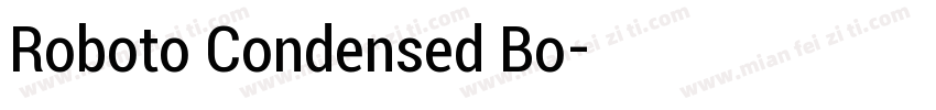 Roboto Condensed Bo字体转换